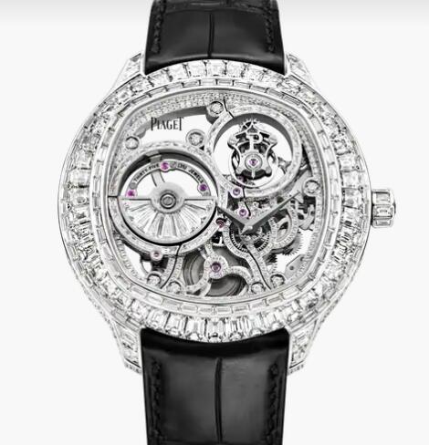 Replica Piaget Emperador cushion Men Diamond Skeleton Watch Piaget Luxury Watch G0A39039
