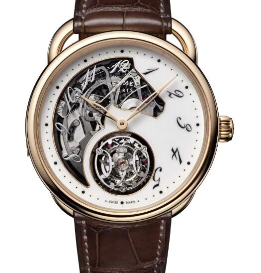 Hermès Arceau Lift Tourbillon Répétition Minutes Replica Watch 049771WW00