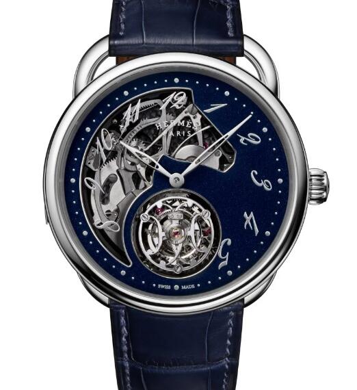 Hermès Arceau Lift Tourbillon Répétition Minutes Replica Watch 049776WW00