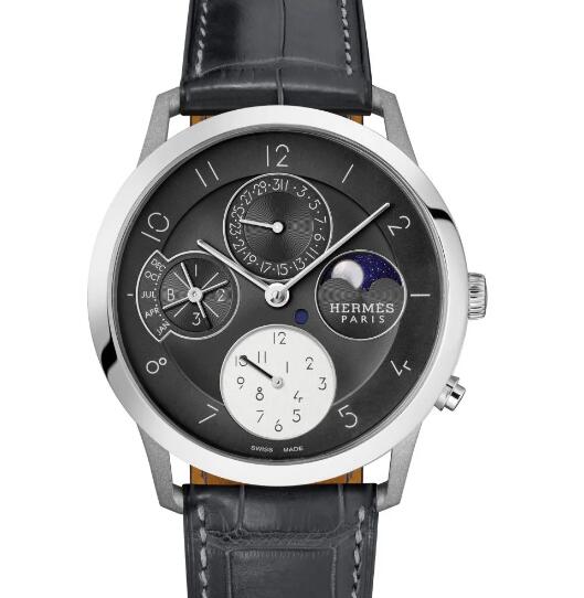 Hermès Slim d’Hermès Quantième Perpétuel Replica Watch 053254WW00