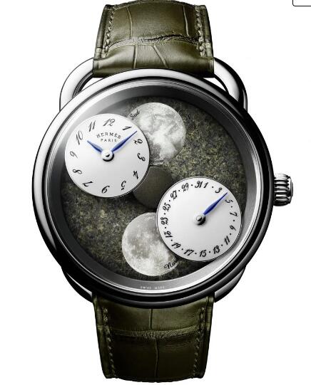 Hermès Arceau L’heure de la lune Martian meteorite Replica Watch 053555WW00