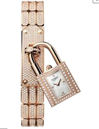 Hermès Kelly Rose Gold Watch Replica 056853WW00