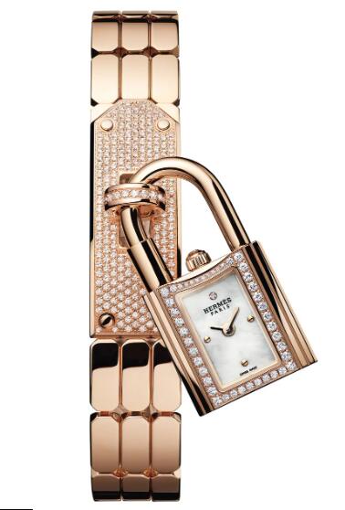 Hermès Kelly Rose Gold Watch Replica 056854WW00