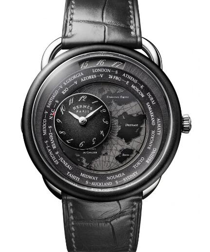 Hermès Arceau Le Temps Voyageur Replica Watch 057198WW00