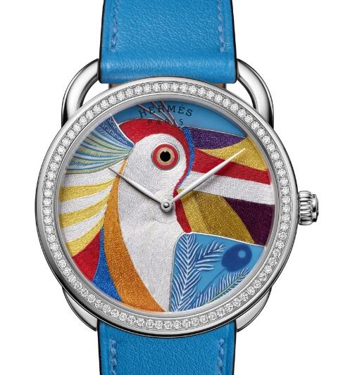 Hermès Arceau Toucan de Paradis Replica Watch 057421WW00