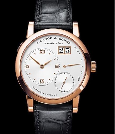 Replica A Lange Sohne Lange 1 Watch Pink Gold - Silver Dial 101.032