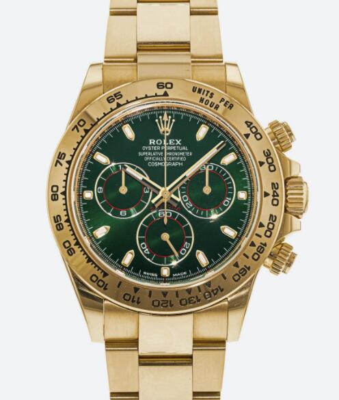 Rolex Cosmograph Daytona Ref. 116508 With Green Dial In 18k Yellow Gold 116508