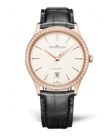 Jaeger-LeCoultre Master Ultra Thin Date Pink Gold - Diamond Replica watch Q1232502