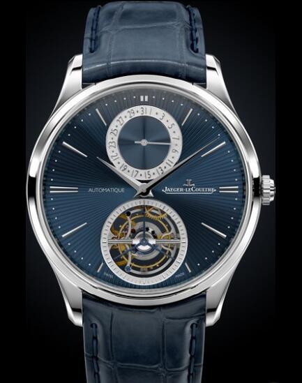 Replica Jaeger Lecoultre Master Ultra Thin Tourbillon Enamel 13234E1 White Gold - Blue Dial Watch Replica Jaeger Lecoultre Master Ultra Thin Tourbillon Enamel 13234E1 White Gold - Blue Dial Watch