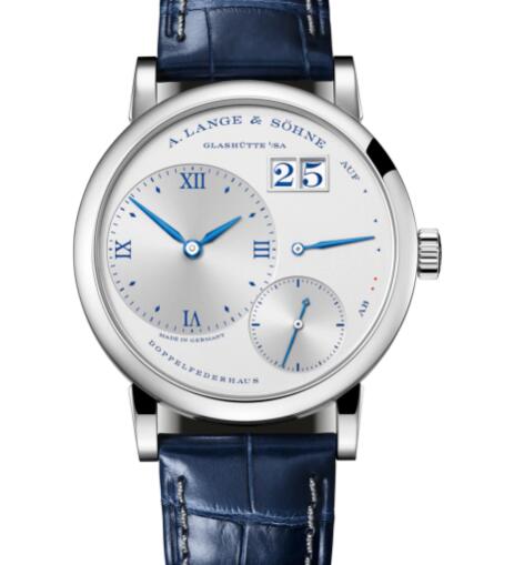 A Lange & Sohne LITTLE LANGE 1 "25th Anniversary" White gold with dial in argenté Replica Watch 181.066