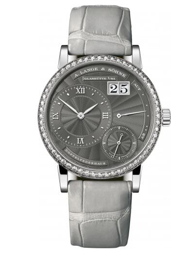 A. Lange & Söhne Kleine Lange 1 White Gold Diamond Grey Replica Watch 181.838