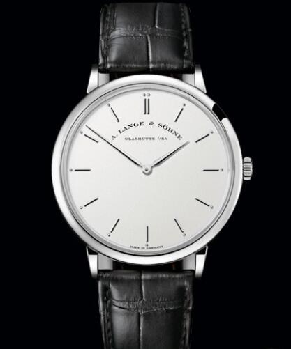 Replica A Lange Sohne Saxonia Plate Watch White gold 211.026