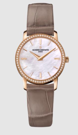 Vacheron Constantin Traditionnelle quartz 18K 5N pink gold Replica Watch 25558/000R-B156