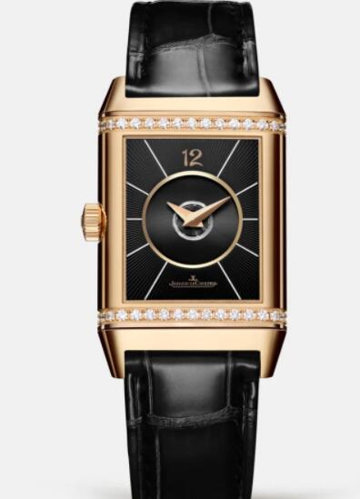 Jaeger Lecoultre Reverso Classic Medium Duetto Pink Gold Ladies Automatic self-winding Replica Watch 2572420