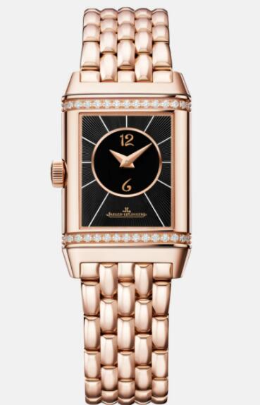 Jaeger Lecoultre Reverso Classic Small Duetto Pink Gold Ladies Manual-winding Replica Watch 2662130