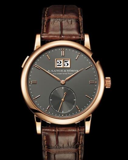 Replica A Lange Sohne Saxonia Automatique Watch Pink Gold - Grey Dial 315.033