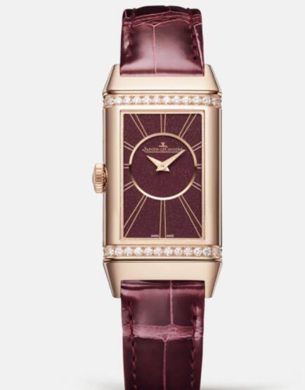Jaeger Lecoultre Reverso One Duetto Manual-winding Pink Gold Ladies Replica Watch 3342520