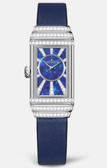 Jaeger Lecoultre Reverso One Duetto Jewellery Manual-winding White Gold Ladies Replica Watch 3363401