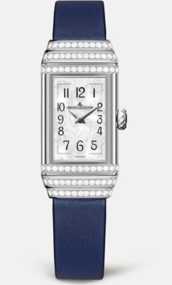Jaeger Lecoultre Reverso One Duetto Jewellery Manual-winding White Gold Ladies Replica Watch 3363401