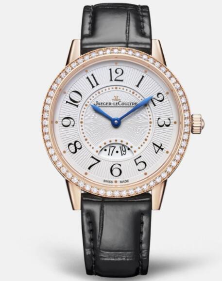 Jaeger Lecoultre Rendez Vous Date Medium Quartz Pink Gold Ladies Replica Watch 3472530