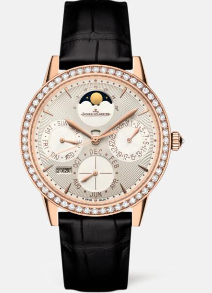 Jaeger Lecoultre Rendez-Vous Perpetual Calendar Automatic self-winding Pink Gold Ladies Replica Watch 3492420