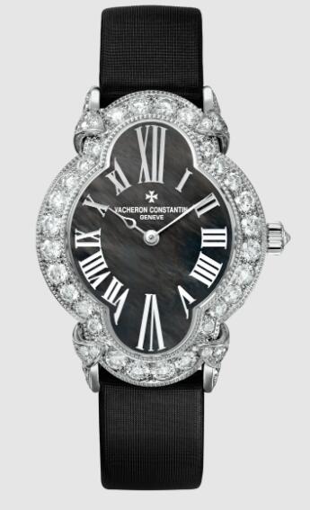 Replica Vacheron Constantin Heures Creatives Heure Romantique 18K white gold Watch 37640/000G-B659