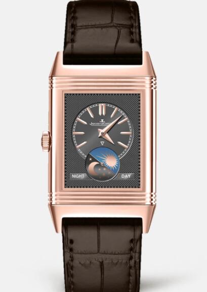 Jaeger Lecoultre Reverso Tribute Calendar Manual-winding Pink Gold Men Replica Watch 3912420