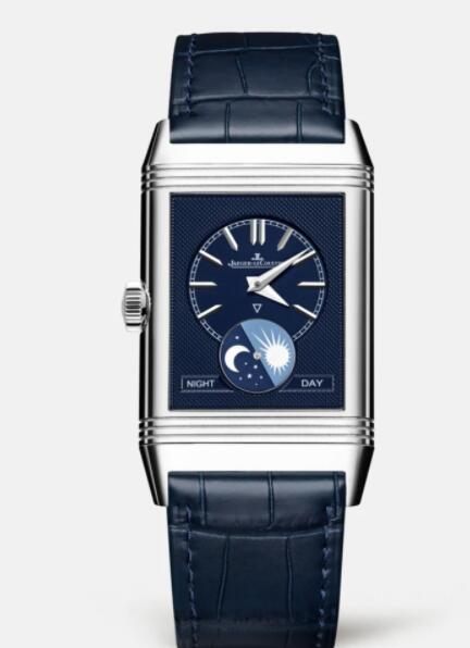 Jaeger Lecoultre Reverso Tribute Moon Manual-winding Stainless Steel Men Replica Watch 3958420