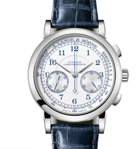 A Lange Sohne 1815 CHRONOGRAPH Replica Watch White gold with dial in argenté 414.026