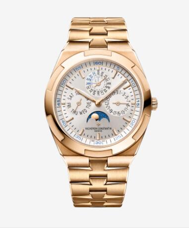Vacheron Constantin Overseas perpetual calendar ultra-thin 18K 5N pink gold Replica Watch 4300V/120R-B064