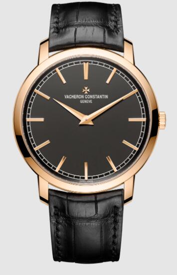 Vacheron Constantin Traditionnelle self-winding ultra-thin 18K 5N pink gold Replica Watch 43075/000R-B404