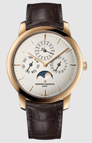 Vacheron Constantin Patrimony perpetual calendar ultra-thin pink gold 43175/000R-9687 Replica Watch