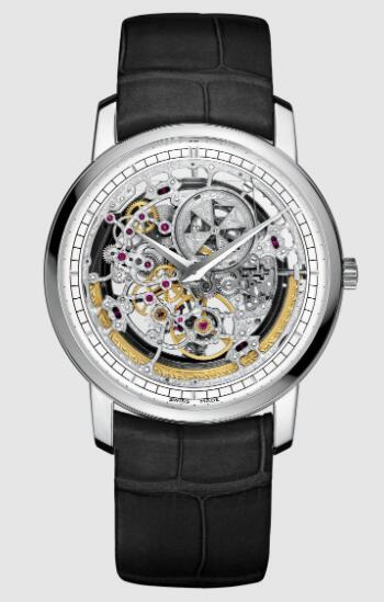 Vacheron Constantin Traditionnelle self-winding ultra-thin skeleton 18K white gold Replica Watch 43178/000G-9393