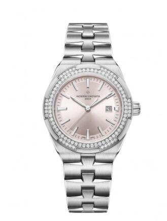 Vacheron Constantin Overseas Automatic 35 Stainless Steel Diamond Silver Bracelet Replica Watch 4605V/200A-B971
