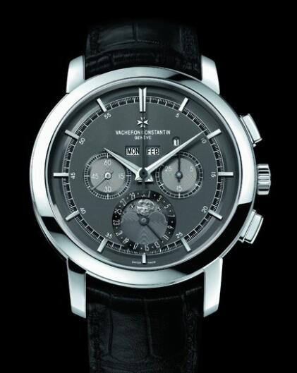Replica Watch Vacheron Constantin Traditionnelle Chronographe Quantième Perpétuel 47292/000P-9510 Platinum - Grey Dial