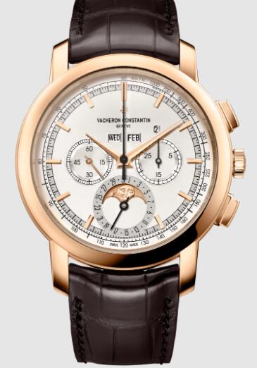 Vacheron Constantin Traditionnelle perpetual calendar chronograph 18K 5N pink gold Replica Watch 5000T/000R-B304