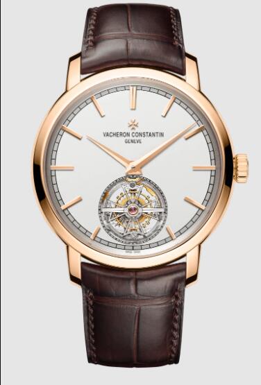 Vacheron Constantin Traditionnelle tourbillon pink gold Replica Watch 6000T/000R-B346
