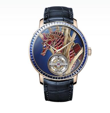 Vacheron Constantin “Les Royaumes Aquatiques®” Les Cabinotiers Tourbillon Jewellery - Sea Horse Replica Watch 6007C/000J-056C