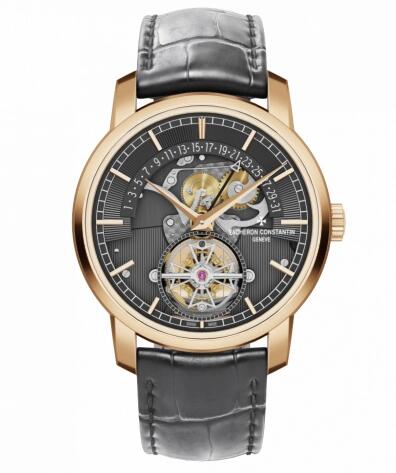 Vacheron Constantin Traditionnelle Tourbillon Retrograde Date Openface Pink Gold Replica Watch 6010T/000R-B638