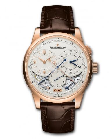 Jaeger-LeCoultre Duomètre Chronographe Pink Gold Replica Watch 6012521