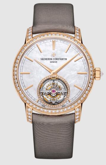 Vacheron Constantin Traditionnelle tourbillon 18K 5N pink gold Replica Watch 6035T/000R-B634