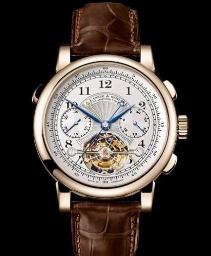 Replica A. Lange and Söhne Tourbograph 'Pour le Mérite' Watch Honey gold 712.050