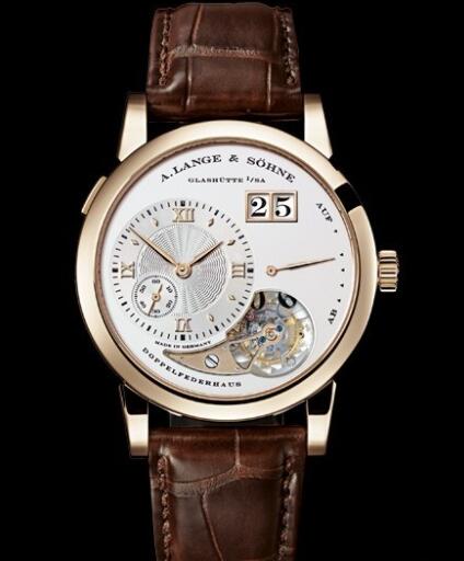 Replica A. Lange and Söhne Lange 1 Tourbillon Watch Honey gold 722.050