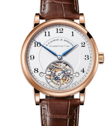 A Lange Sohne 1815 TOURBILLON Replica Watch Pink gold with dial in argenté 730.032