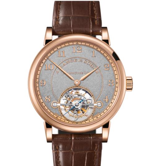 A Lange Sohne 1815 TOURBILLON HANDWERKSKUNST Replica Watch Pink gold with black rhodiumed and hand-engraved pink-gold dial 730.048 A Lange Sohne 1815 TOURBILLON HANDWERKSKUNST Replica Watch Pink gold with black rhodiumed and hand-engraved pink-gold dial 730.048