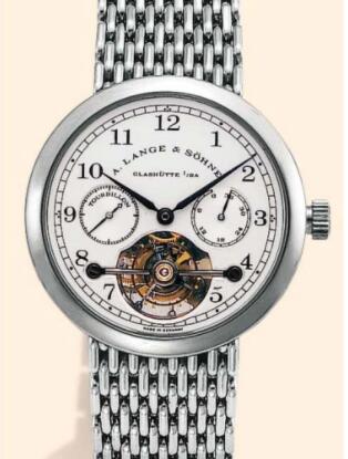 Replica A Lange Sohne Tourbillon Pour le Mérite Platinum Bracelet Watch 751.005