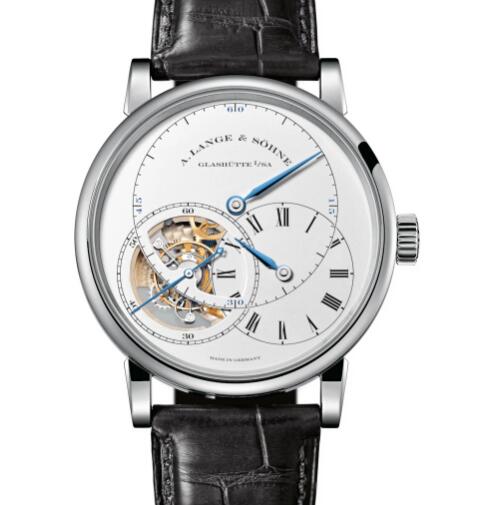A Lange Sohne Richard Lange TOURBILLON "Pour le Mérite" Replica Watch White gold with dial in argenté 760.026