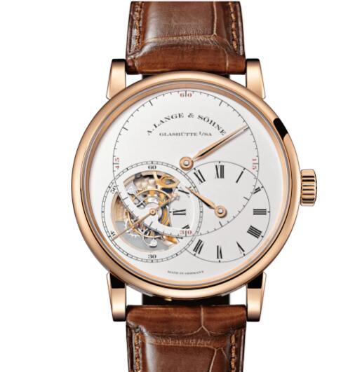 A Lange Sohne Richard Lange TOURBILLON "Pour le Mérite" Replica Watch Pink gold with dial in argenté 760.032