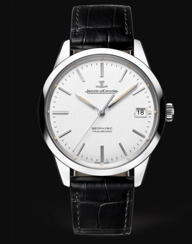 Jaeger-LeCoultre Geophysic True Second Stainless Steel Silver Alligator Replica Watch 8018420 Jaeger-LeCoultre Geophysic True Second Stainless Steel Silver Alligator Replica Watch 8018420