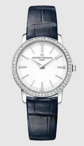 Vacheron Constantin Traditionnelle manual-winding 18K white gold Replica Watch 81590/000G-9848